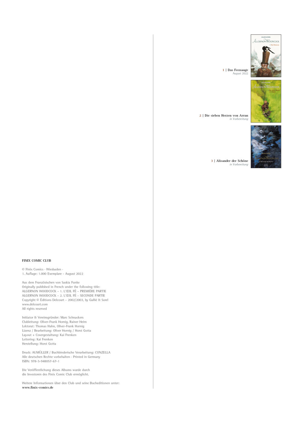 Algernon Woodcock 1 Finix Comics